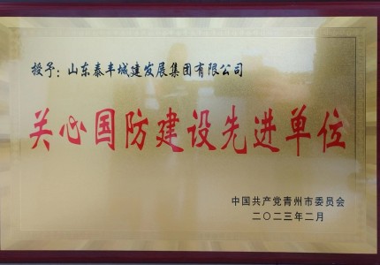 集團(tuán)被評(píng)為“關(guān)心國防建設(shè) 先 進(jìn) 單 位”