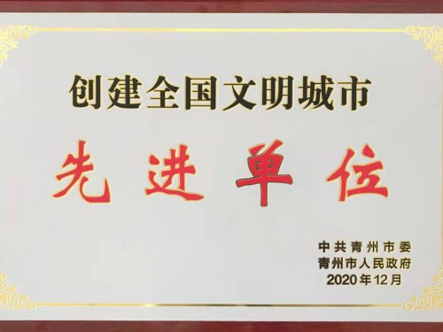 創(chuàng)建全國文明城市 先 進 單位